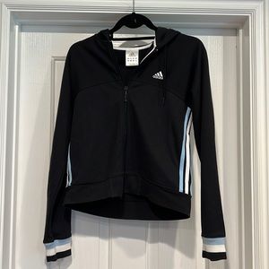 Adidas Jacket Medium Black with Stripes